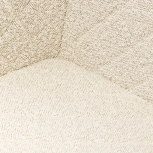 Eetkamerstoel, Frisco Drive, White Sand, Boucle