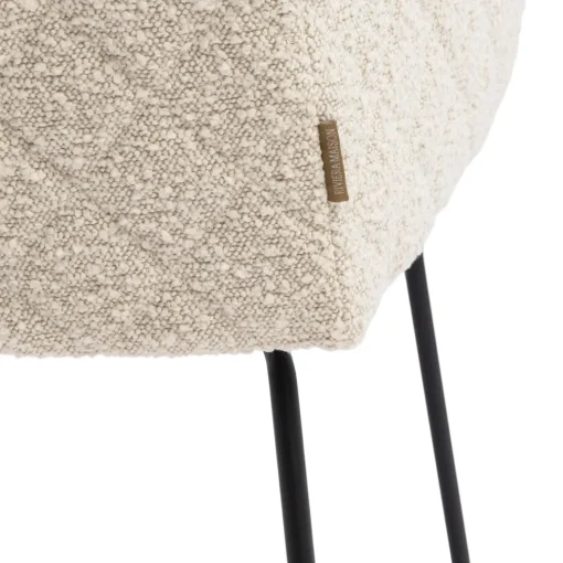 Eetkamerstoel, Frisco Drive, White Sand, Boucle