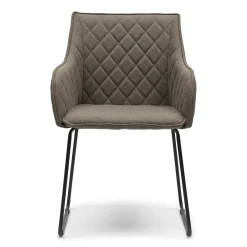 Eetkamerstoel Frisco Drive, Dark Taupe, Belgium Weave