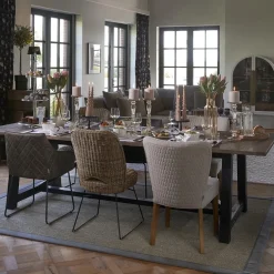 Eetkamerstoel Louise, Fabulous Flax, Mouliné Linen