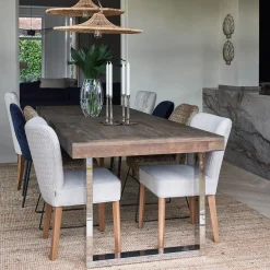 Eetkamerstoel Louise, Fabulous Flax, Mouliné Linen