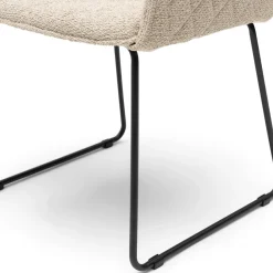 Eetkamerstoel met armleuning Frisco Drive, Natural Grey