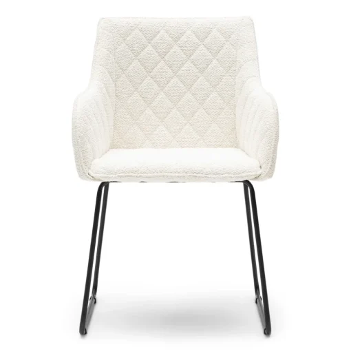 Eetkamerstoel met armleuning Frisco Drive, Simply White