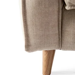 Fauteuil Kendall, Ash Grey, Washed Cotton