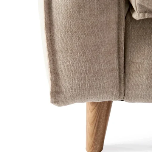 Fauteuil Kendall, Ash Grey, Washed Cotton