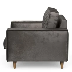 Fauteuil Kendall, Grimaldi Grey, Velvet