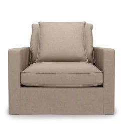 Fauteuil Lennox, Persian Liver, Recycled Weave
