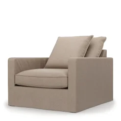 Fauteuil Lennox, Persian Liver, Recycled Weave