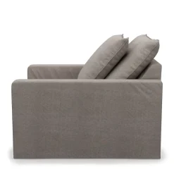 Fauteuil Lennox, Stone, Washed Cotton