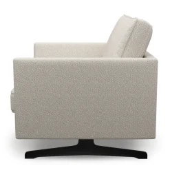 Fauteuil The Camille, Simply White, Bouclé