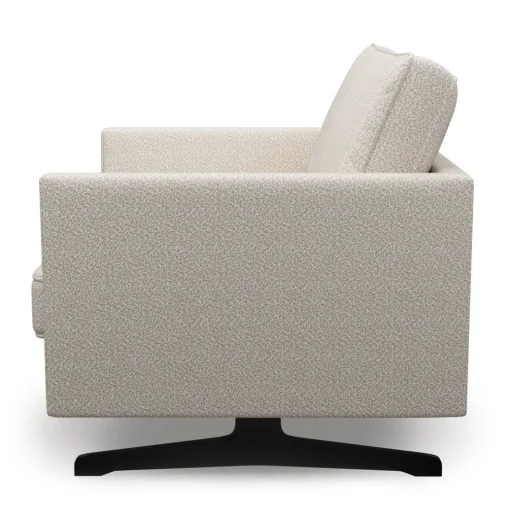 Fauteuil The Camille, Simply White, Bouclé