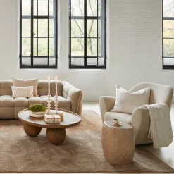 Fauteuil The Jill Swivel, Natural Grey