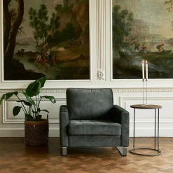 Fauteuil West Houston, Anvers flax, Oxford Weave