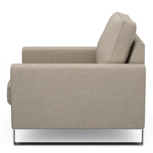 Fauteuil West Houston, Anvers flax, Oxford Weave