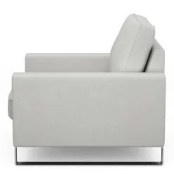 Fauteuil West Houston, Ash Grey, Washed Cotton