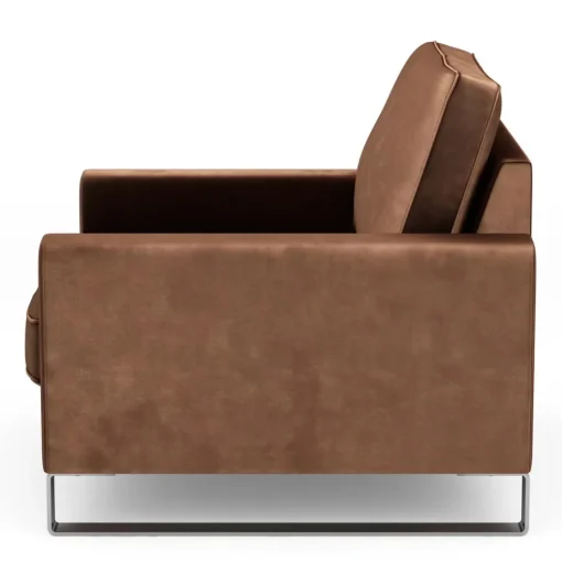 Fauteuil West Houston, Chocolate, Velvet