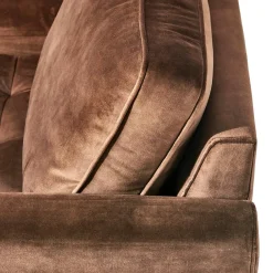Fauteuil West Houston, Chocolate, Velvet