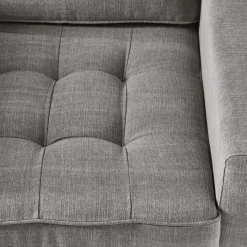 Fauteuil West Houston, Grey, Washed Cotton