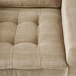 Fauteuil West Houston, Natural, Washed Cotton