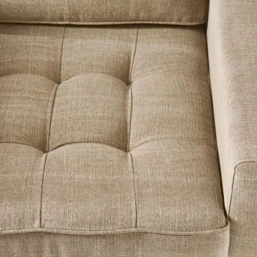 Fauteuil West Houston, Natural, Washed Cotton
