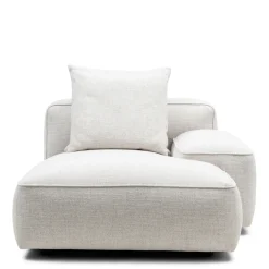 Hamilton chaise longue module, Rechts, Wit