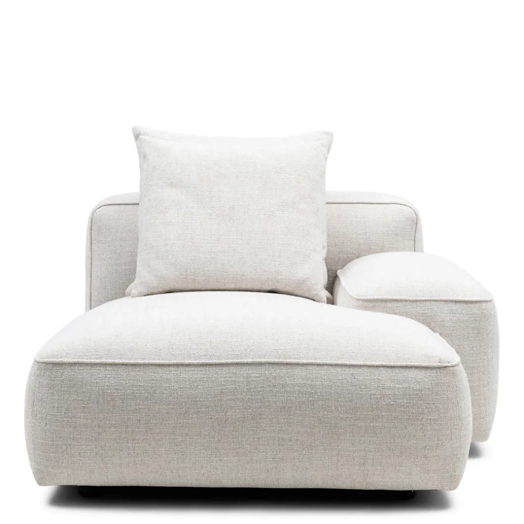 Hamilton chaise longue module, Rechts, Wit