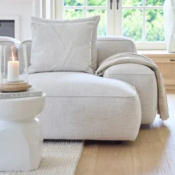 Hamilton chaise longue module, Rechts, Wit