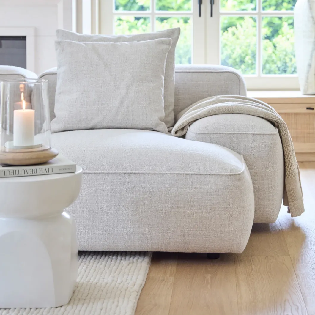 Hamilton chaise longue module, Rechts, Wit