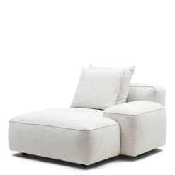 Hamilton chaise longue module, Rechts, Wit
