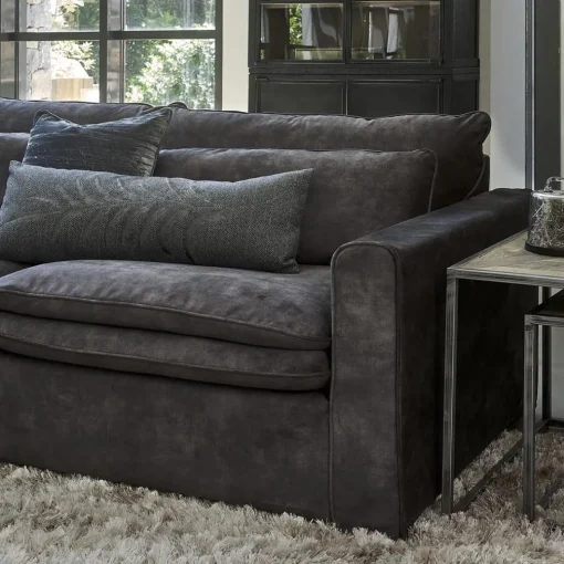 Hoekbank Links Continental, Grimaldi Grey