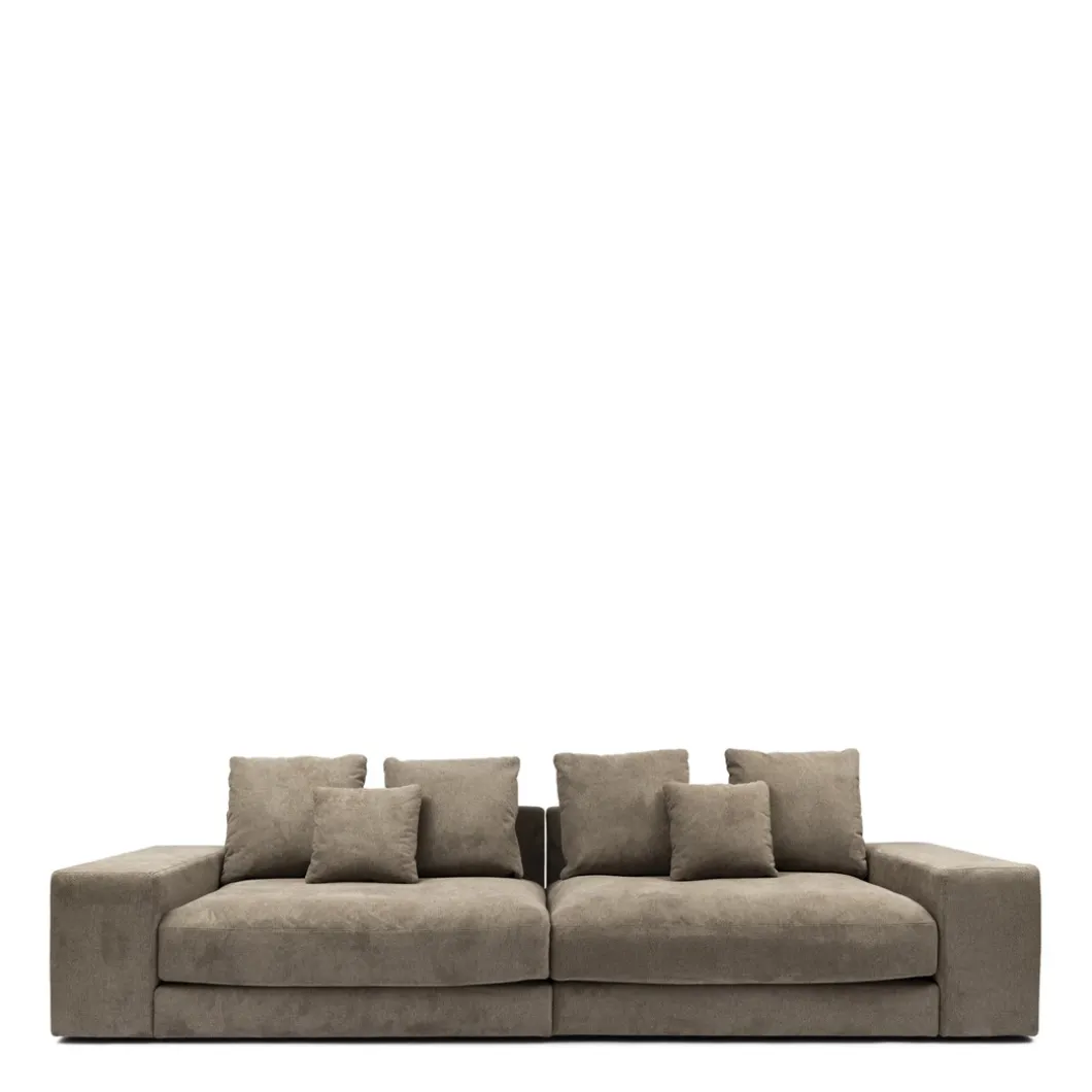 Hoekbank Rechts Vail, Warm Taupe, Chenille Jacquard Vogue