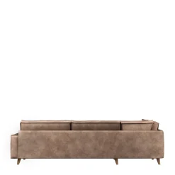 Kendall Corner Sofa Right, velvet, golden beige