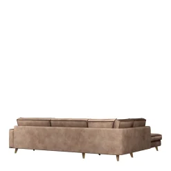 Kendall Corner Sofa Right, velvet, golden beige