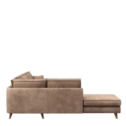 Kendall Corner Sofa Right, velvet, golden beige