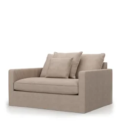 Love Seat Lennox, Brompton Beige, Recycled Weave