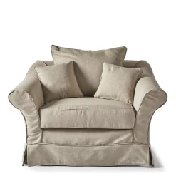 Loveseat Bond Street, Anvers Flax, Oxford Weave
