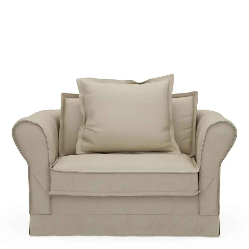 Loveseat Carlton, Flanders Flax, Oxford Weave