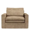 Loveseat Continental, Golden Beige, Velvet