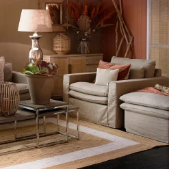 Loveseat Continental, Golden Beige, Velvet