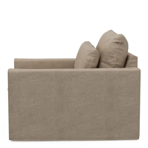 Loveseat Continental, Natural, Washed Cotton