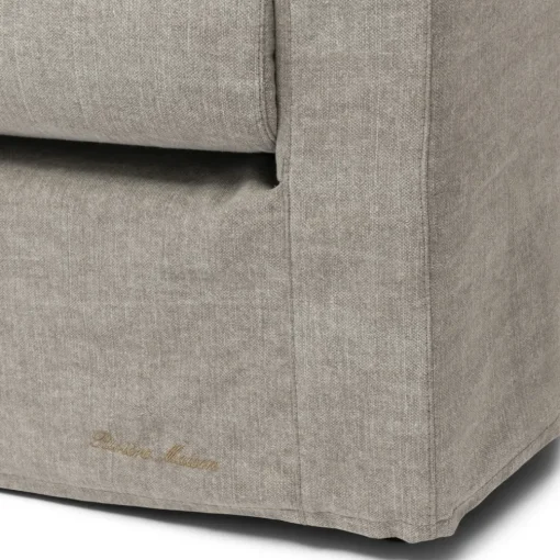 Loveseat Giovanni, Stone, Washed Cotton