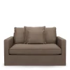Loveseat Lennox, Bottle Brown, Recycled Weave