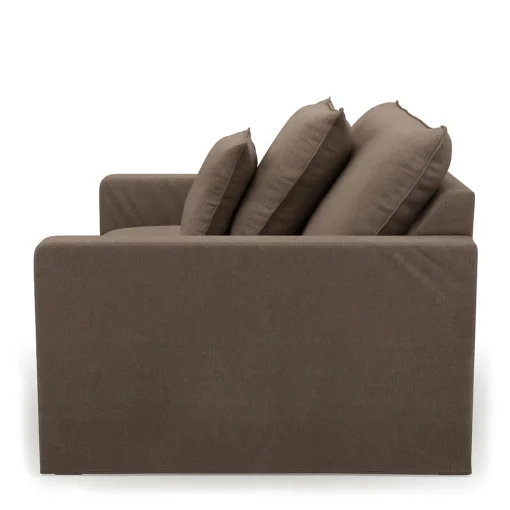 Loveseat Lennox, Bottle Brown, Recycled Weave