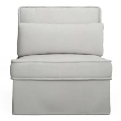 Metropolis Center, washed cotton, ash grey