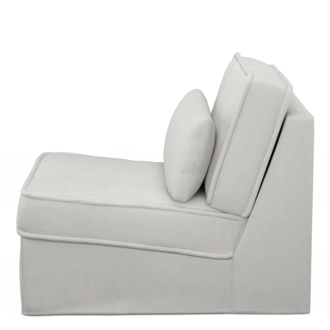 Metropolis Center, washed cotton, ash grey