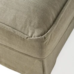 Metropolis Chaise Longue Right, washed cotton, stone