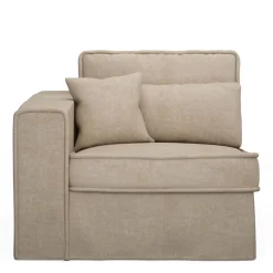 Metropolis Corner Arm Left, washed cotton, natural