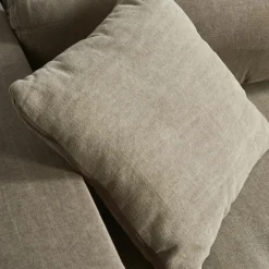 Metropolis Corner Arm Left, washed cotton, stone