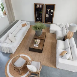 Miles Center Antique White