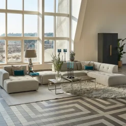 Modulaire Bank Brandon, Center XL, Celtic Weave, Chelsea Flax